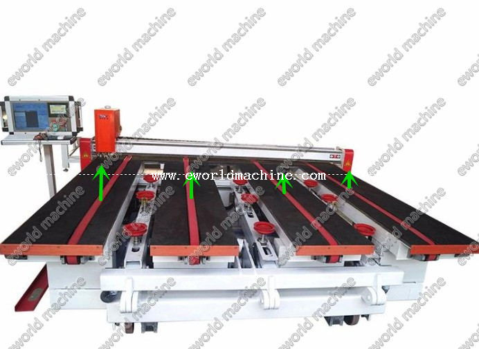 CNC-L3726 Integrated Glass Cutting Production Line with loading table