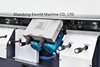 Straight line glass edging machine